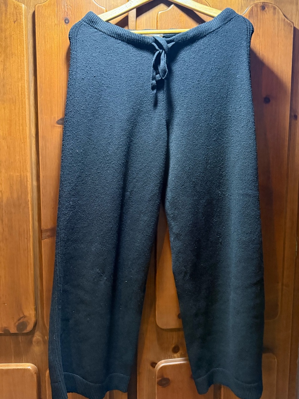 Men's Black Knit Sweatpants Joggers